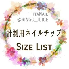 【計測用ネイルチップ】説明ページ【オーダー専用】匿名配送