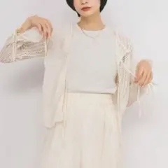 KBF パッチワークメッシュカーディガンのサムネイル