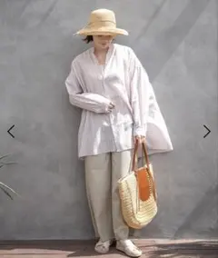 niko and…プレミアムコットンローンシャツ　春夏物