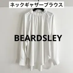 美品 BEARDSLEY ネックギャザーブラウス 身幅ゆったり ビアズリーのサムネイル