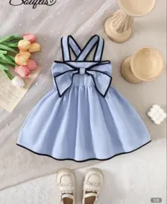 SHEIN ベビー ワンピース ライトブルー（70cm）のサムネイル