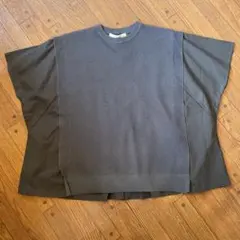 異素材半袖プルオーバー