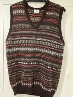 LACOSTE ノルディック柄 ベスト サイズ4