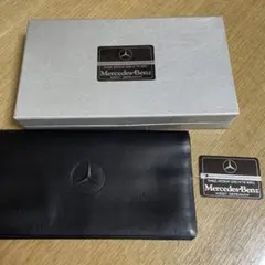 Mercedes-Benz レザー 二つ折り財布 ブラック