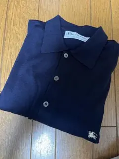 ニットポロシャツ 長袖 ポロシャツ