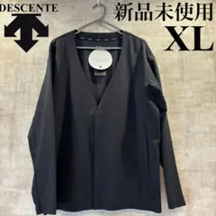 新品　デサント　DESCENTE カーディガン　ゴルフ　ビジネス　ブラック　ＸＬ