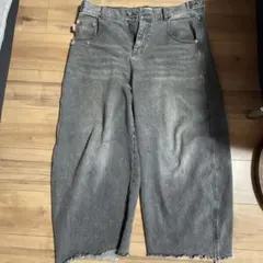 9090 バギーデニム グレー