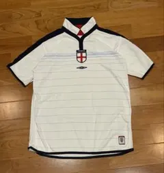 超希少 アンブロ ゲームシャツ ユニ イングランド リバーシブル 03-05 umbro イングランド代表 03/05 ユニフォーム ホーム 長袖