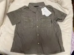 コムサイズム　コットンブロード×ジャージーシャツジャケット