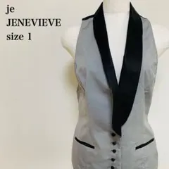 タグ付き ジュネヴィエーヴ 日本製 テーラードジレ 上品モード