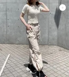 試着のみ　半袖ニット　2点セット