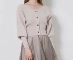 即発送 スナイデル バルーンニット ボリューム袖 バルーンスリーブ 二の腕カバー