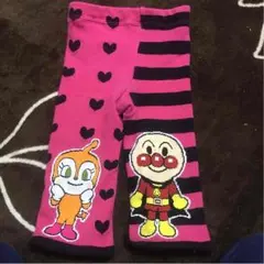 アンパンマン ボーダー ハート ピンク レギンス