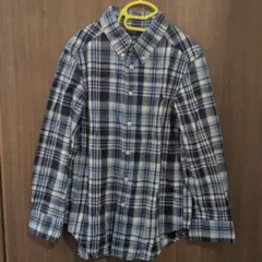 【即日発送】ラルフローレン　長袖シャツ　140 ブルー　チェック　男の子