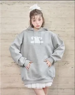 Darich レースアップリケロゴフーディーのサムネイル