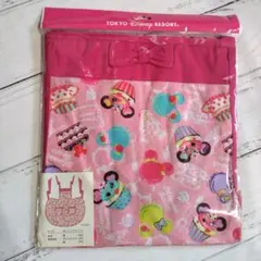 【新品】ディズニー☆エプロン　　　ミニーちゃん　ケーキ柄　ピンク