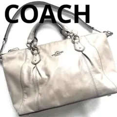 【COACH コレット レザー サッチェル】2WAYバッグ F33806ベージュ