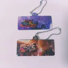 プロセカ　東雲彰人　ガチャガチャ　メタルバナーチャーム　2点