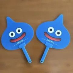 【匿名配送】ドラゴンクエスト スライム うちわ 2個セット