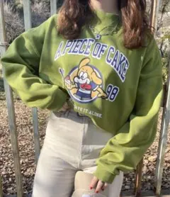 nemne【 neonerdyboy コラボ 】裏起毛モックネックスウェット