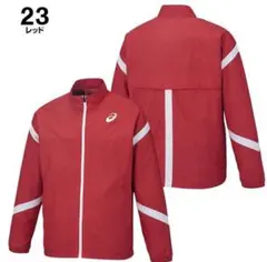 asicsウインドブレーカー ジャケット レッド XA732N
