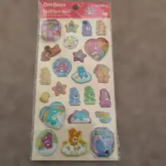 ケアベアポップデコパーティー ラメきらクリスタルシール