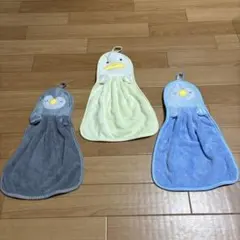 【未使用】ループ付きハンドタオル　3枚セット