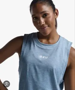 2XU ウィメンズ モーションクロップ タンク WR7192A HYG/WHT