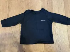 COMME CA ISM ブラック長袖Tシャツ 70