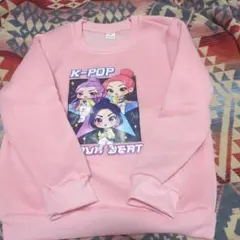 kpopデーモンハンターズ　裏起毛トレーナー 7y