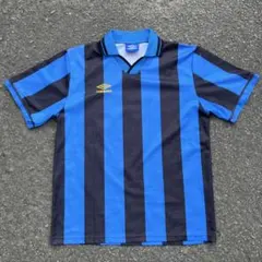 90s UMBRO アンブロ ゲームシャツ インテルモデル 91-92 黒 青
