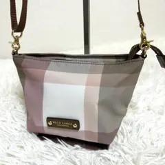極美品✨ブルーレーベルクレストブリッジ ショルダーバッグ チェック