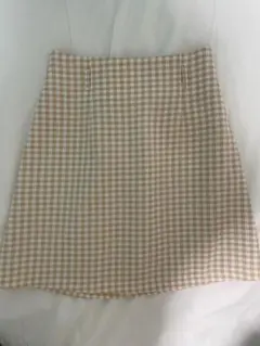 INGNI ギンガムチェック スカート イエロー