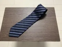 MEN'S BIGI メンズビギ　ネクタイ　紺　ストライプ