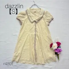 ダズリン　dazzlin 半袖ブラウス　襟付きブラウス　フレア ベージュ【S】のサムネイル