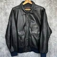 【牛革】フライトジャケット　ミリタリージャケット ビンテージ　L