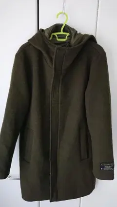 美品❗417 EDIFICE　エディフィス　カシミヤ　ウール　コート　フード　毛