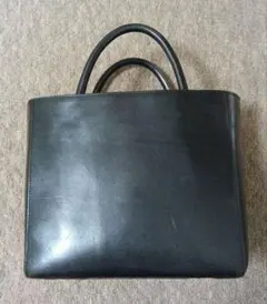 Armani Exchange ブラックレザートートバッグ