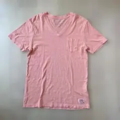 BAYFLOW Vネック Tシャツ ポケット付き オレンジのサムネイル