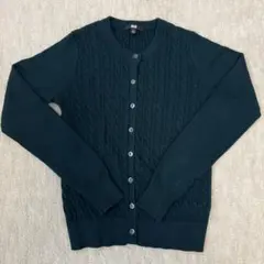 UNIQLO ユニクロ　ニットカーディガン　グリーン　S