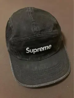極美品　Supreme Washed Chino Twill Camp Cap