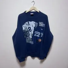90s USA製 NFL ダラス・カウボーイズ スウェット XL ネイビーのサムネイル