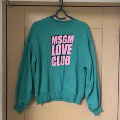 今期 MSGM トレーナー キッズ ロゴ スウェット 10Y 140 150