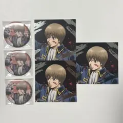 銀魂 吉原大炎上 缶バッジ キャラバッジコレクション 特典 スクエアカード 沖田