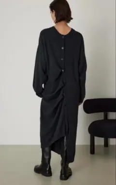 美品 RIM.ARK 4way long knit CD グレー カシミア混