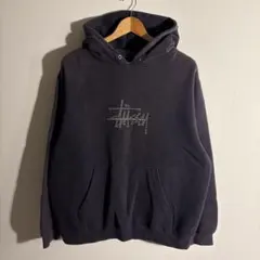 オールドステューシー　黒タグ　Stüssy ネイビー フード付きパーカー オールドステューシー 黒タグ Stüssy ネイビー フード付きパーカー