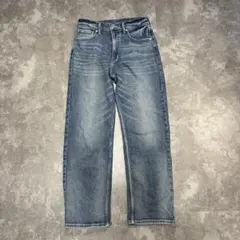 ストレートデニムパンツ ワイドデニムパンツ ブルー ストリート フェードデニムのサムネイル