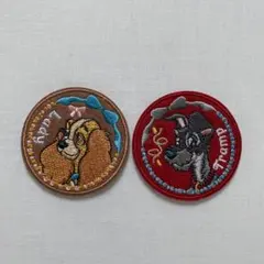 ディズニー　刺繍　ステッカー　ワッペン