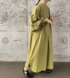 ボリュームスリーブワンピース