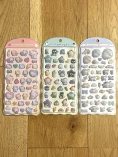 サンリオ　コットンパフィー　シール　キティ　はぴたんぶい　正規品　シナモロール